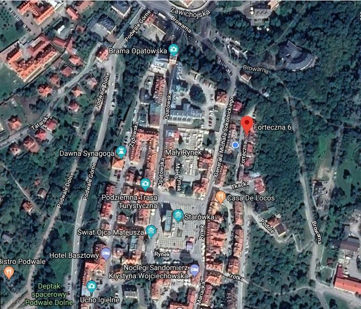 Zielone Wzgorze Na Starowce Apartment ซานดอเมียร์ช ภายนอก รูปภาพ